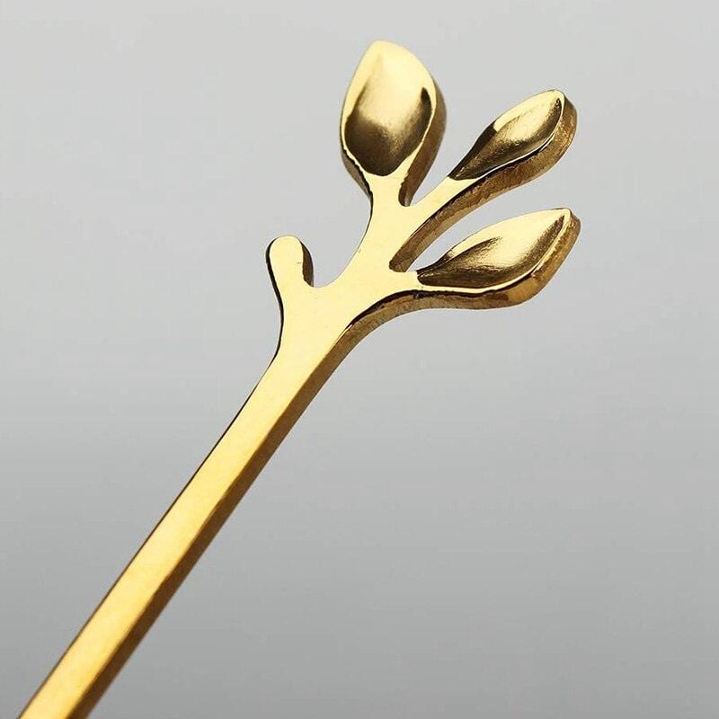 Leaf Spoons - Set of 8 - Silverware -  sanroccoitalia.it