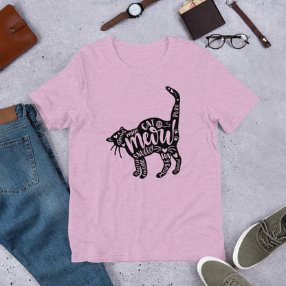 Cat and Words Unisex T-Shirt - Black -  www.sanroccoitalia.it - T-Shirt