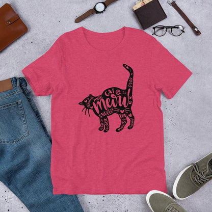 Cat and Words Unisex T-Shirt - Black -  www.sanroccoitalia.it - T-Shirt