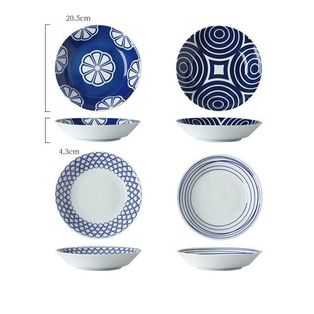4-Piece Japanese-Style Pasta Bowl Set - Premium Tableware - Just €154! Shop now at San Rocco Italia