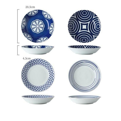 4-Piece Japanese-Style Pasta Bowl Set - Premium Tableware - Just €154! Shop now at San Rocco Italia