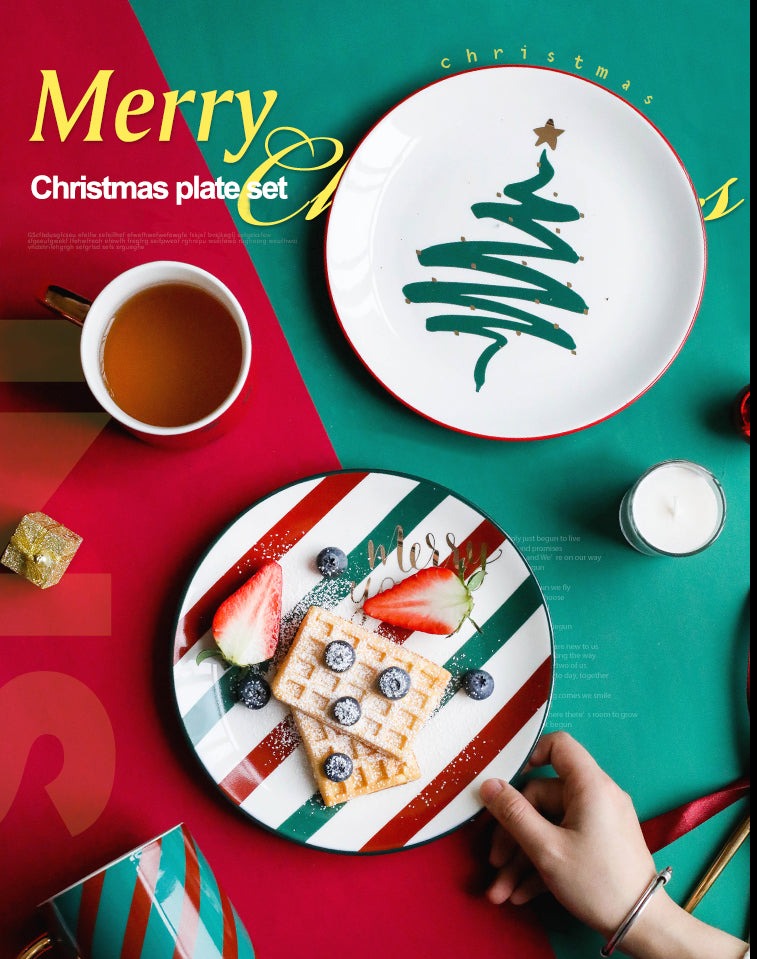 Ceramic Christmas Tableware - Plates, Coffee Mugs,  and Bowls - Premium Tableware - Just €24.95! Shop now at San Rocco Italia