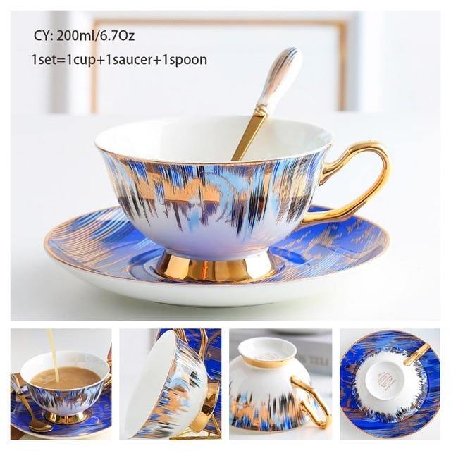 Cup, Saucer and Spoon Sets - Fine Bone China - Premium Tableware - Shop now at San Rocco Italia