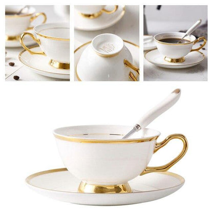 Cup, Saucer and Spoon Sets - Fine Bone China - Premium Tableware - Shop now at San Rocco Italia