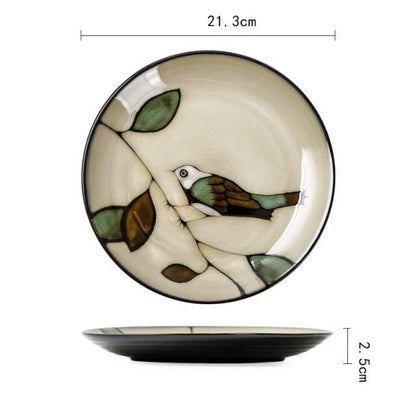 Hand Painted Bird Plates and Bowls - Premium Tableware - Shop now at San Rocco Italia