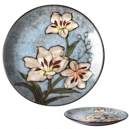 Hand-painted ceramic floral plates - 21.3-22.2 cm (approx. 8-8.74") - Premium Tableware - Just €34.95! Shop now at San Rocco Italia