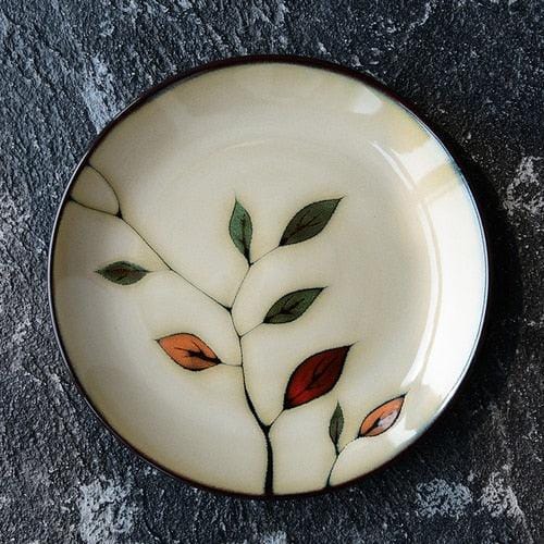 Hand-painted ceramic floral plates - 20.3-22.2 cm (approx. 8-8.74") - Premium Tableware - Shop now at San Rocco Italia