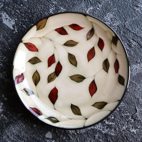 Hand-painted ceramic floral plates - 20.3-22.2 cm (approx. 8-8.74") - Premium Tableware - Shop now at San Rocco Italia