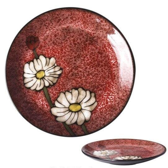 Hand-painted ceramic floral plates - 20.3-22.2 cm (approx. 8-8.74") - Premium Tableware - Shop now at San Rocco Italia