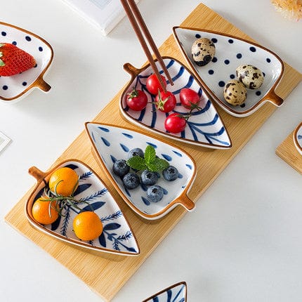 Hand-Painted Leaf Aperitivo Snack Dishes - Tableware - San Rocco Italia
