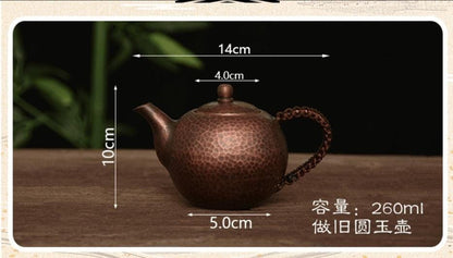 Handmade pure copper tea kettle - 250 ml - Premium Tableware - Just €99.95! Shop now at San Rocco Italia