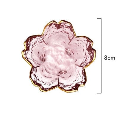 Small Glass Cherry Blossom Saucer - Premium Tableware - Just €15.95! Shop now at San Rocco Italia