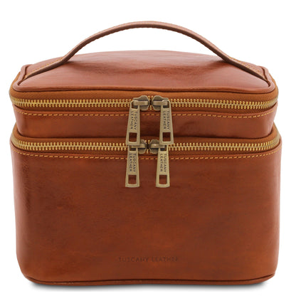 Eliot - Leather toiletry bag train case | TL142045 - Premium Travel leather accessories - Just €158.60! Shop now at San Rocco Italia