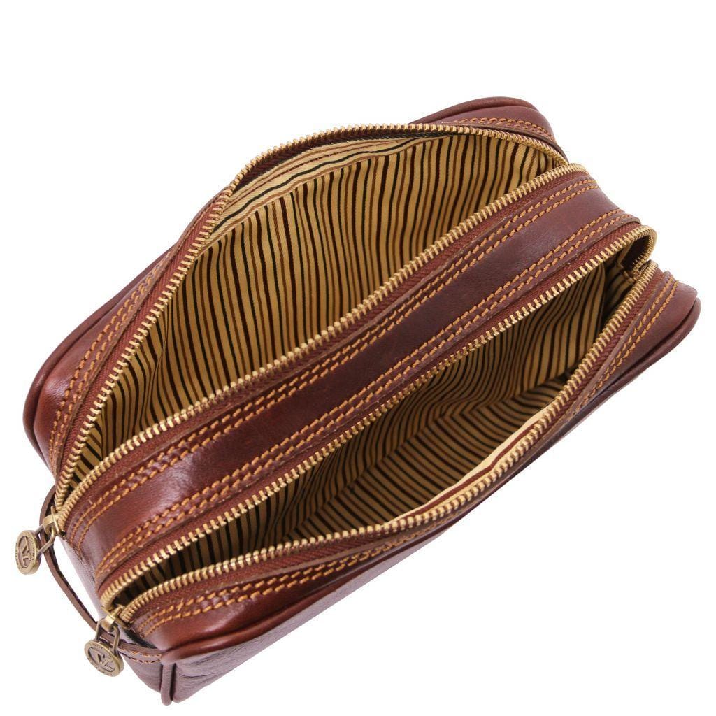 Igor - Leather toiletry bag | TL140850 - Premium Travel leather accessories - Shop now at San Rocco Italia