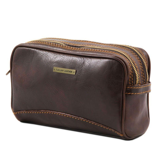 Travel leather accessories Igor - Leather toiletry bag | TL140850 San Rocco Italia