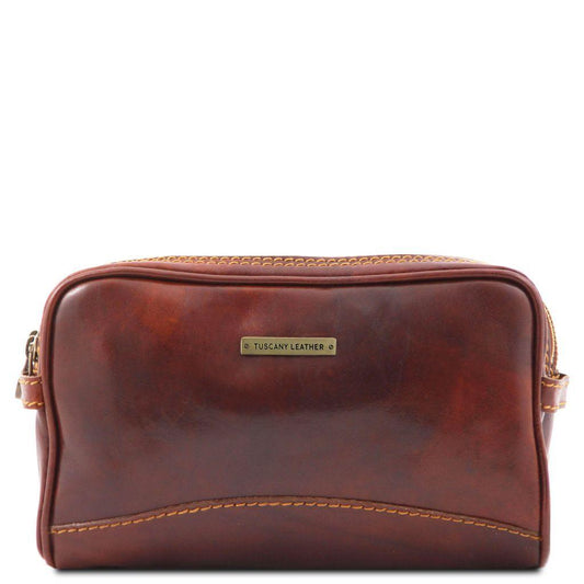 Igor - Leather toiletry bag | TL140850 - Premium Travel leather accessories - Shop now at San Rocco Italia