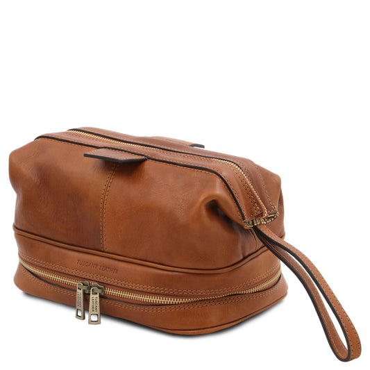 Travel leather accessories Jacob - Leather toiletry bag | TL142204 San Rocco Italia
