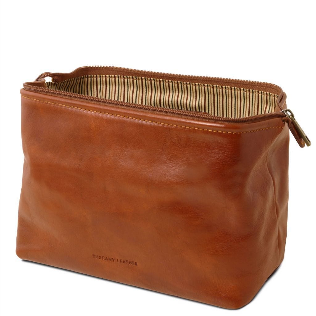 Smarty - Leather toiletry bag - Large size | TL141219 - Premium Travel leather accessories - Shop now at San Rocco Italia