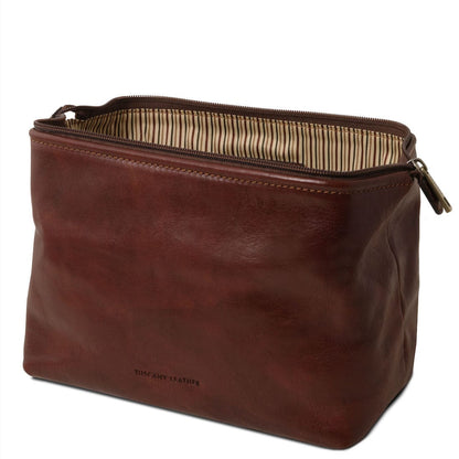 Smarty - Leather toiletry bag - Large size | TL141219 - Premium Travel leather accessories - Shop now at San Rocco Italia