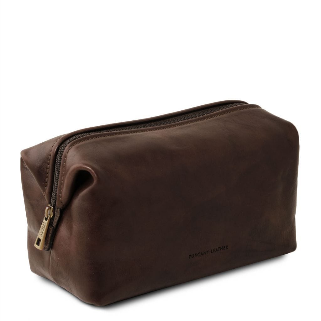 Smarty - Leather toiletry bag - Small size | TL141220 - Premium Travel leather accessories - Shop now at San Rocco Italia