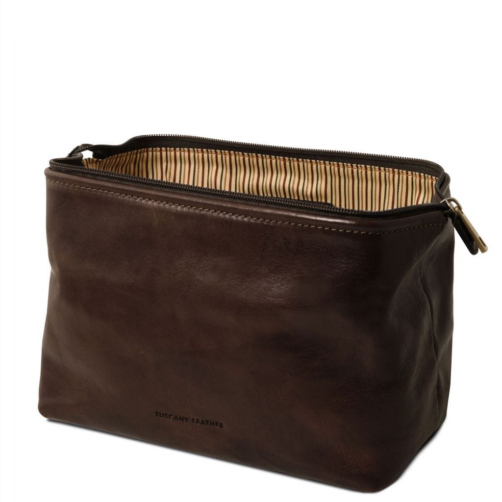 Smarty - Leather toiletry bag - Small size | TL141220 - Premium Travel leather accessories - Shop now at San Rocco Italia