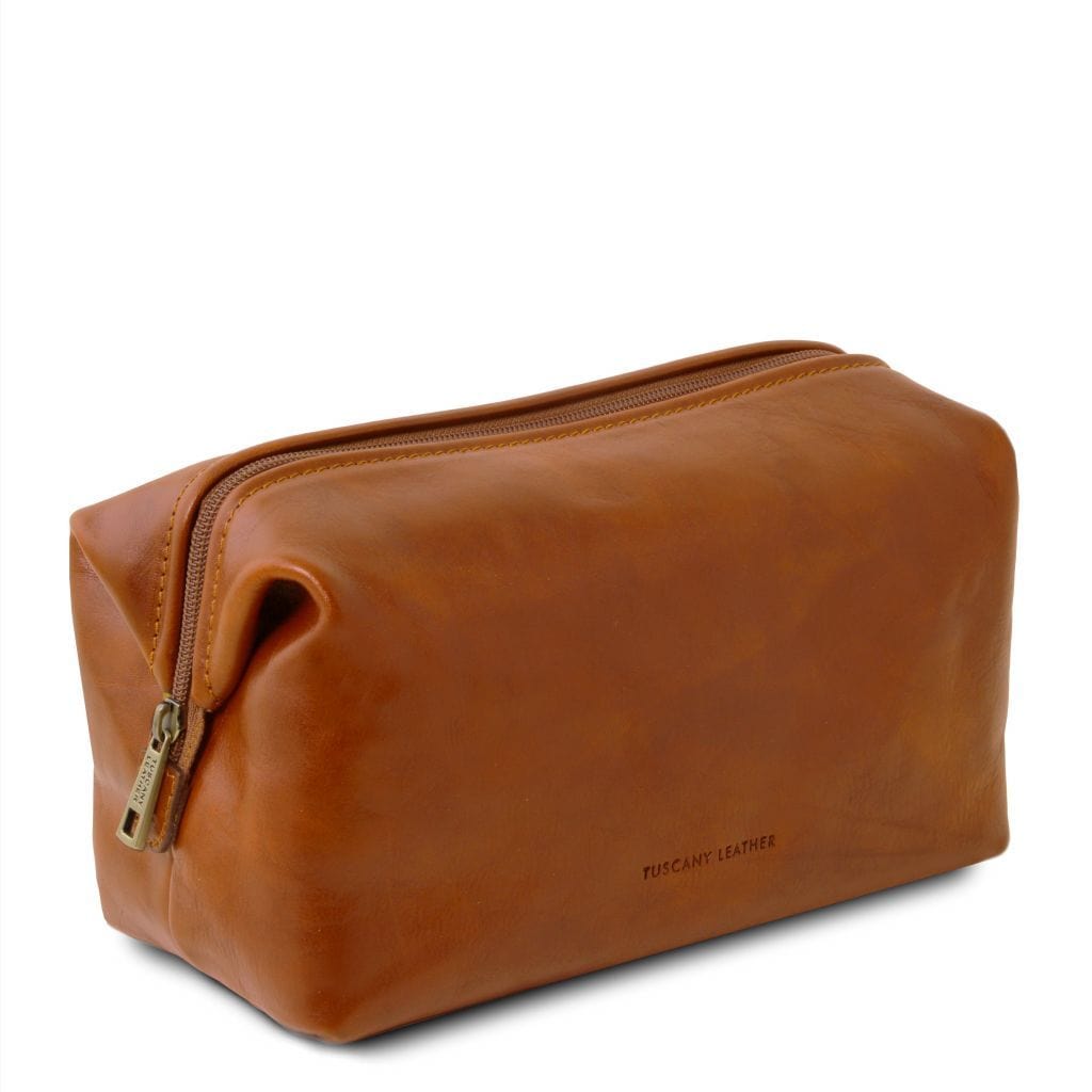 Smarty - Leather toiletry bag - Small size | TL141220 - Premium Travel leather accessories - Shop now at San Rocco Italia
