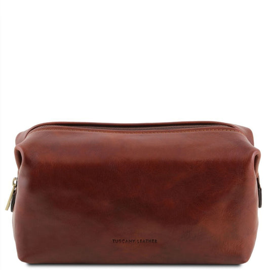 Smarty - Leather toiletry bag - Small size | TL141220 - Premium Travel leather accessories - Just €107.36! Shop now at San Rocco Italia