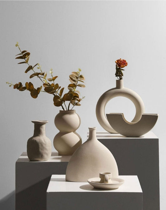 Minimalist Ceramic Vases and Candle Holders -  www.sanroccoitalia.it - Vase