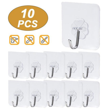 Adhesive Wall Hooks | 10 pieces - Premium Wall hooks - Shop now at San Rocco Italia