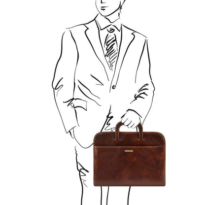 Sorrento - Document Leather briefcase | TL141022 -  www.sanroccoitalia.it - Leather Document cases